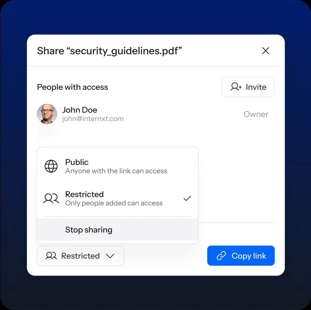 Access controls and user permissions image